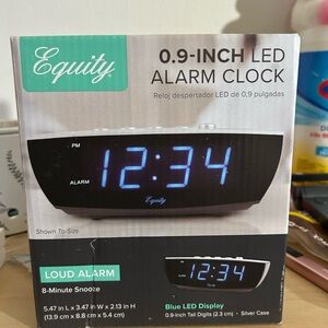Equity LED Alarm Clock with Blue Display